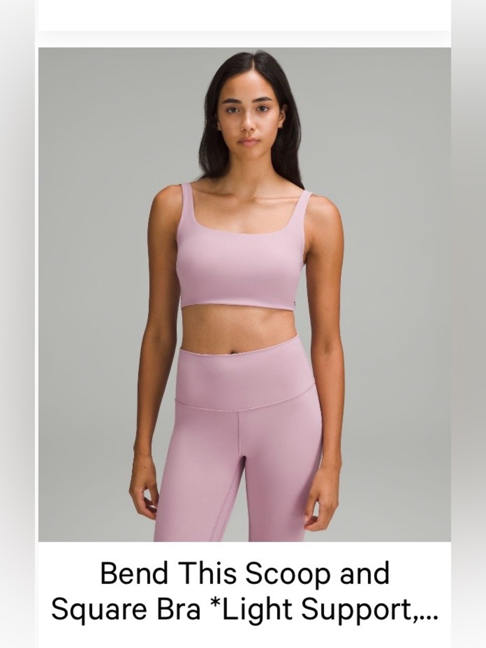 Lululemon bend this scoop and square bra